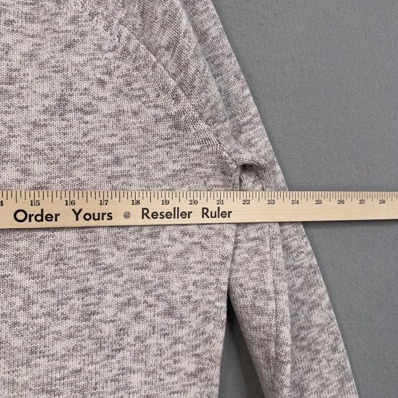 Lululemon Sweater Womens Medium Heathered Beige Knit Crewneck Pullover Boxy Fit - Picture 10 of 12